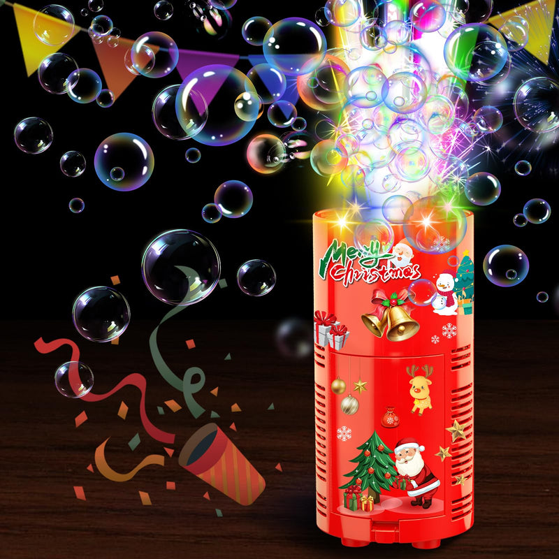 Fireworks Bubble Machine with Lights for Party (13 Holes), Firework Bubble Machine, Kids Bubble Machine with Closeable Sound, Party, Christmas, Chinese New Year 13 Holes