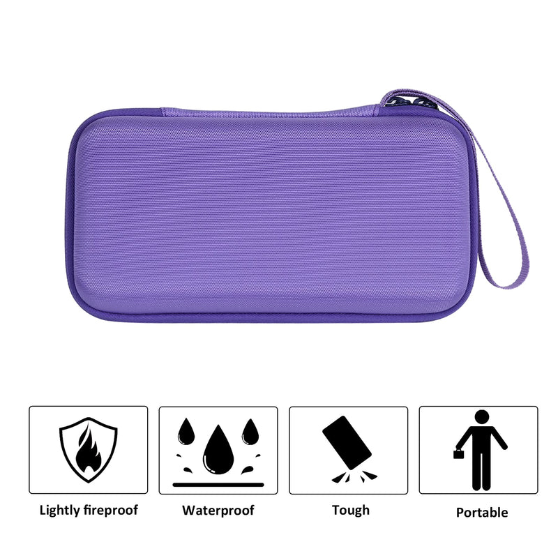 co2CREA Hard Case Compatible with Texas Instruments TI-84 Plus CE/TI-84 Plus/TI-Nspire CX II CAS/TI-Nspire CX II/TI-83 Plus/TI-89 Titanium/TI-85 / TI-86 Color Graphing Calculator, Purple Iris Purple Case