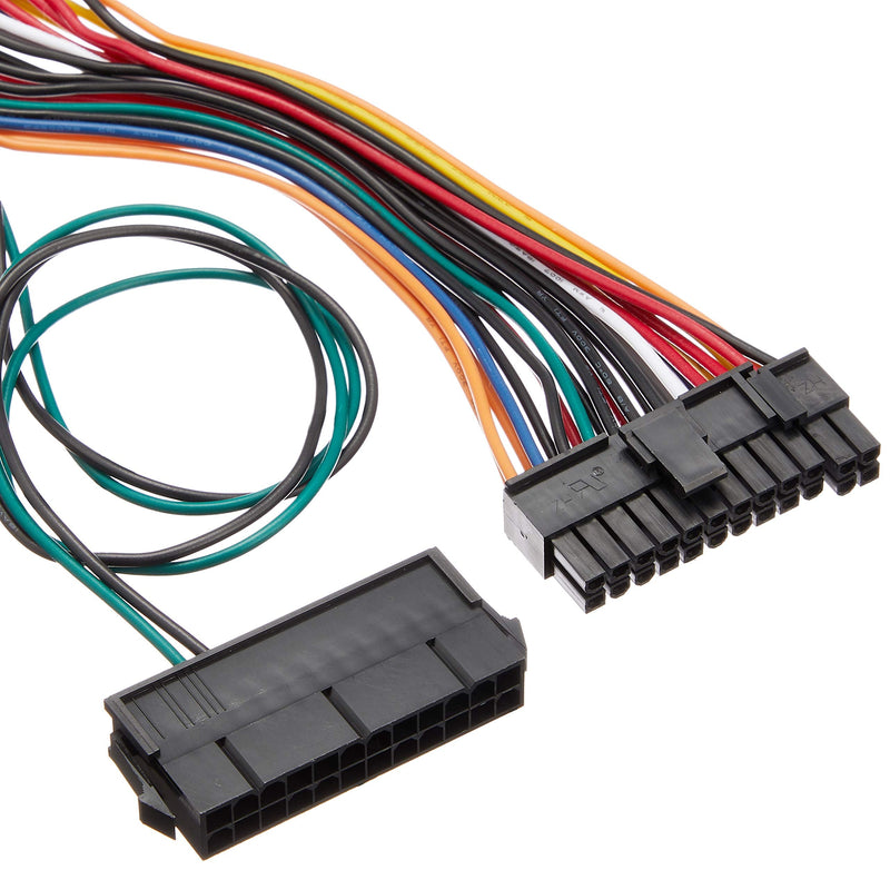 Silverstone SST-PP10 - Power Supply Adapter Cable, Dual 24-pin Socket + Single 24-pin Plug, for The Operation of Two Power Supplies