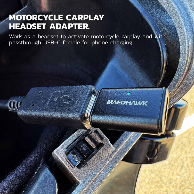 MaedHawk USB-C Cable Bundled with Bypass Adapter Through USC C Charging Port
