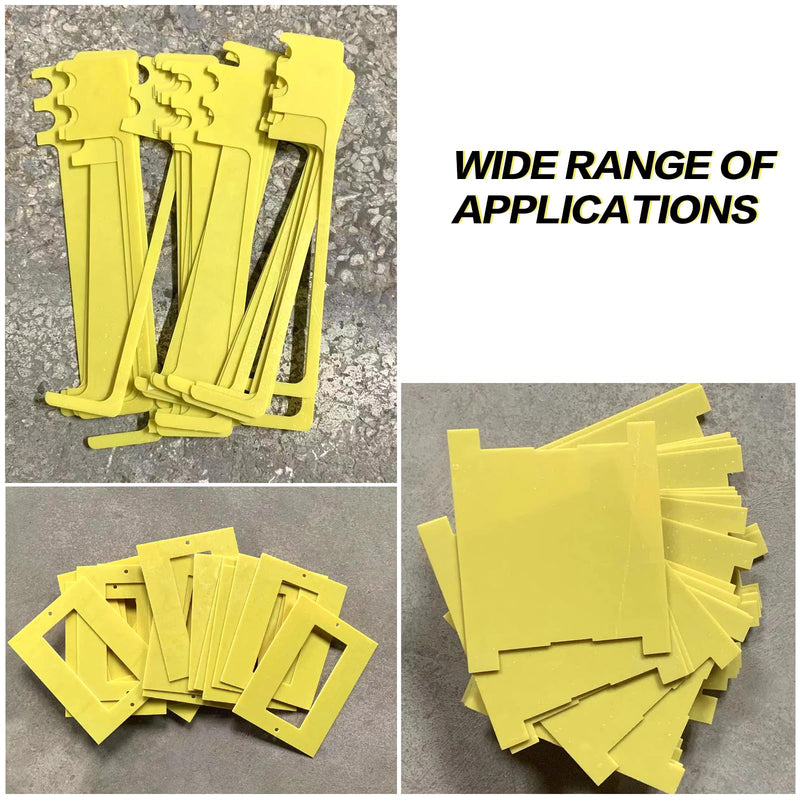 FSWWSF Epoxy Board Pack of 10 Insulation Board 20.3 cm x 17.2 cm x 0.05 cm High Temperature Resistant Insulation Board for DIY Battery Pack Lithium Battery 3240