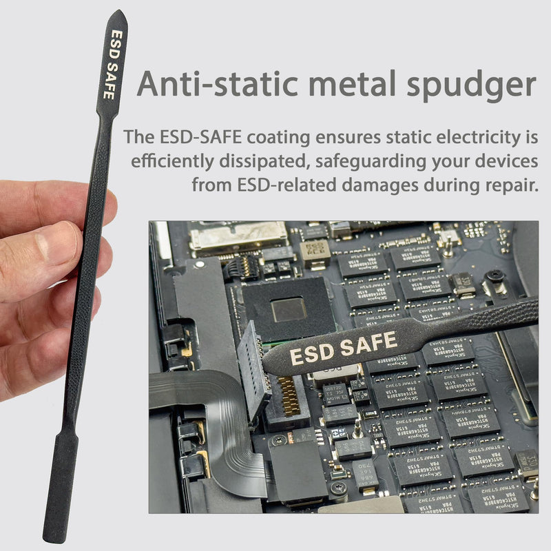 Metal Spudger Set for Disassembling and Repairing Laptop, Cell Phone, Game Console, Tablet, Drone 4-in-1