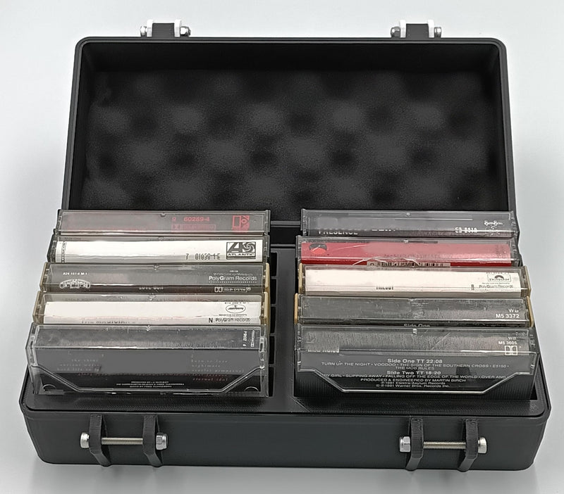 [AUSTRALIA] - Rugged Protective Carrying Case for Cassettes - Holds 10 Tapes 