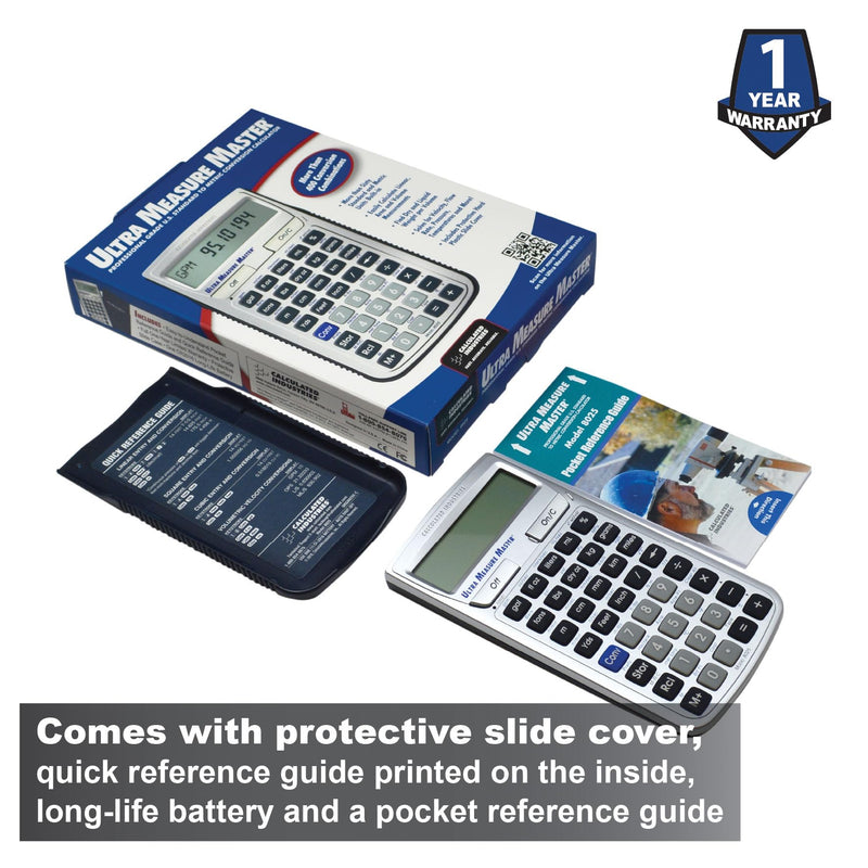 Calculated Industries 8025 Ultra Measure Master Professional Grade U.S. Standard to Metric Conversion Calculator Tool for Engineers, Architects, Builders, Scientists and Students | 60+ Units | Professional Grade, U.S. Standard to Metric Conversion, For...