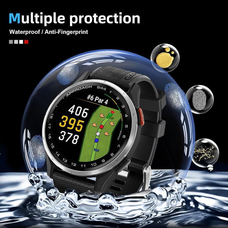 3 Pack for Garmin Approach S44 Screen Protector, Non-Tempered Glass Flexible Protection, HD Clear Protective Film
