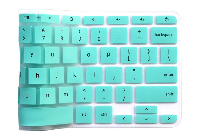 JuYuish Keyboard Cover Compatible 11.6" Lenovo 100e 300e 500e N20 N21 N22 N23 Chromebook, Lenovo Chromebook C330 11.6", Lenovo Flex 11 Chromebook 11.6", Lenovo Chromebook N42 N42-20 14 inch - Mint Compatible with Lenovo Flex 11 Chromebook