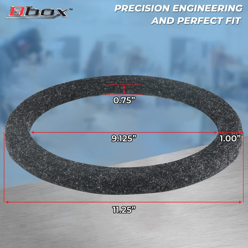 Atrend Universal MDF Constructed Spacer for 10 Inch Speaker or Sub - Adds 3/4" To Depth - Premium Subwoofer Spacer Improves Audio Quality, Sound & Bass - Multiple Usage - Charcoal,Black 10"