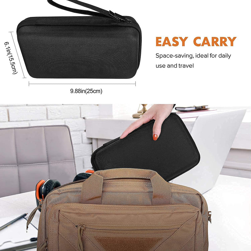 ProCase Hard Drive Case 2.5 Inch Bundle with ProCase Hard Travel Tech Organizer Case Bag