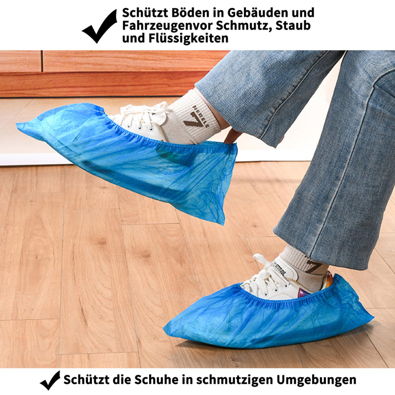 Pack of 60 Waterproof Shoe Covers, Shoe Covers Shoes, Overshoes, Non-Slip Covers for Shoes, Reusable Overshoes for Laboratory, Household, Crafts (One Size)