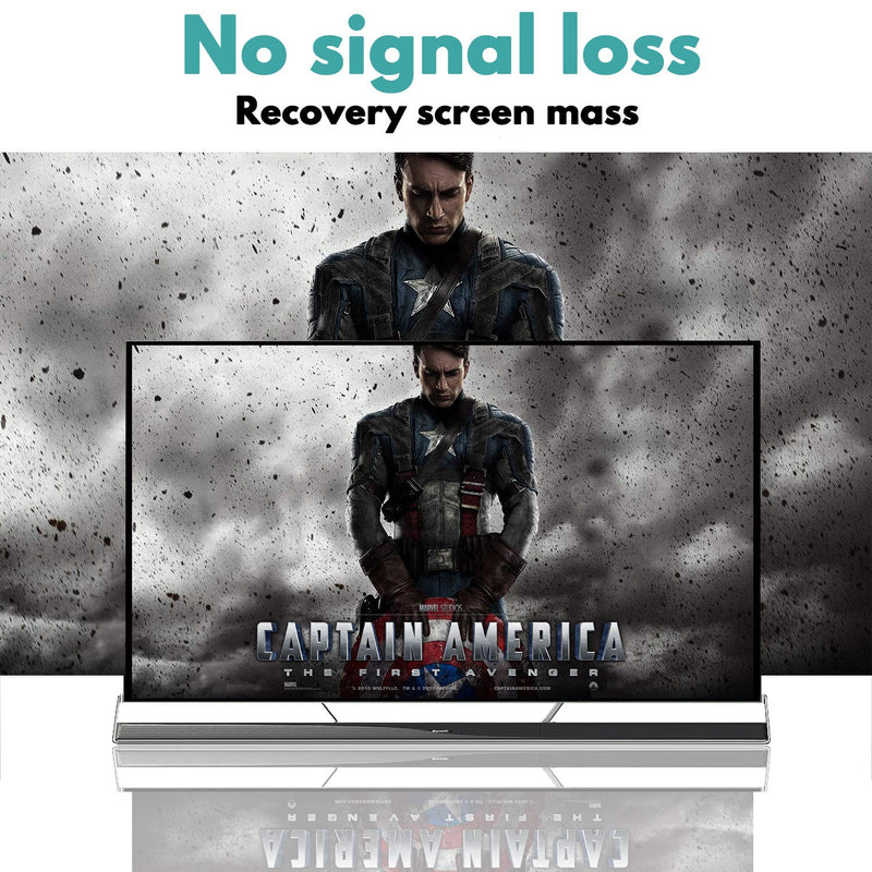 HDMI Splitter 1 in 2 Out, HDMI Splitter 1 to 2 Amplifier for Full HD HDMI 2.0 1080P/ 3D/ 4K for Xbox PS4 PS3 Fire Stick Roku Blu-Ray Player Apple TV HDTV Black