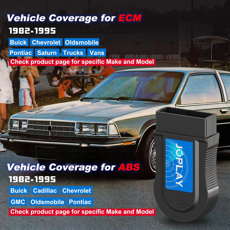 [AUSTRALIA] - JOPLAY OBD1 Scanner and Code Reader ONLY Compatible with GM 1982-1995 Vehicles, ECM ABS Diagnostic Scan Tool with Instructions in English, Spanish, and French (Blue) Blue 
