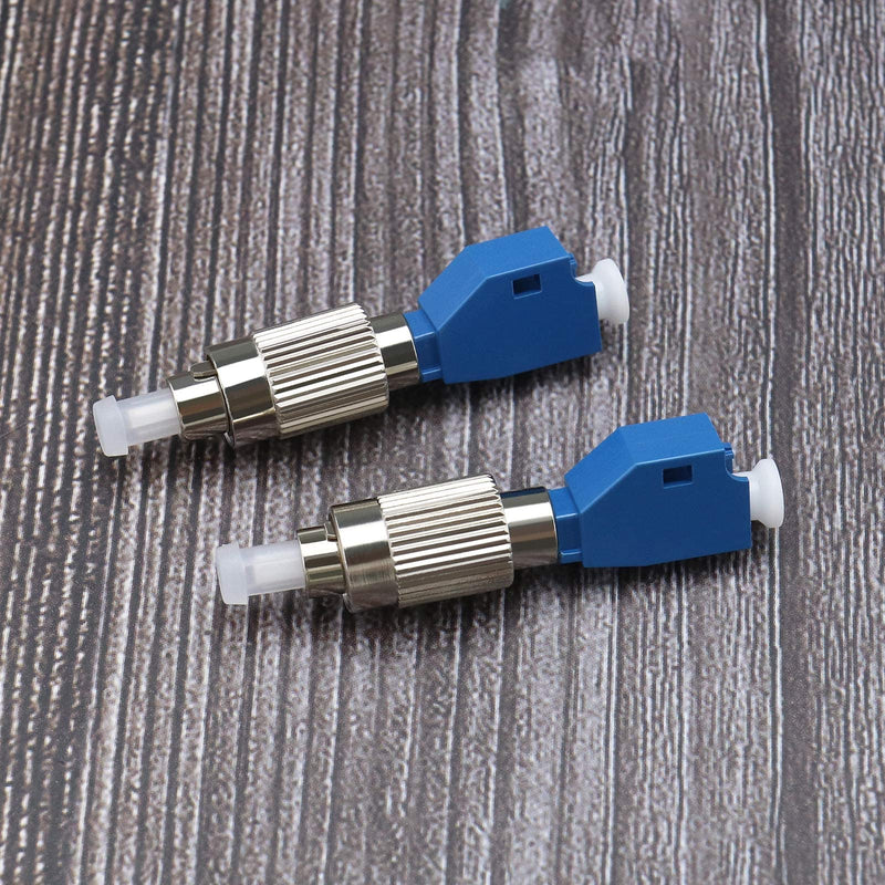 Be In Your Mind 4 Pieces Visual Error Locator Adapter Single Mode Fiber Optic Connector FC/UPC Male to LC/UPC Female Converter for Maintenance Optical Networks