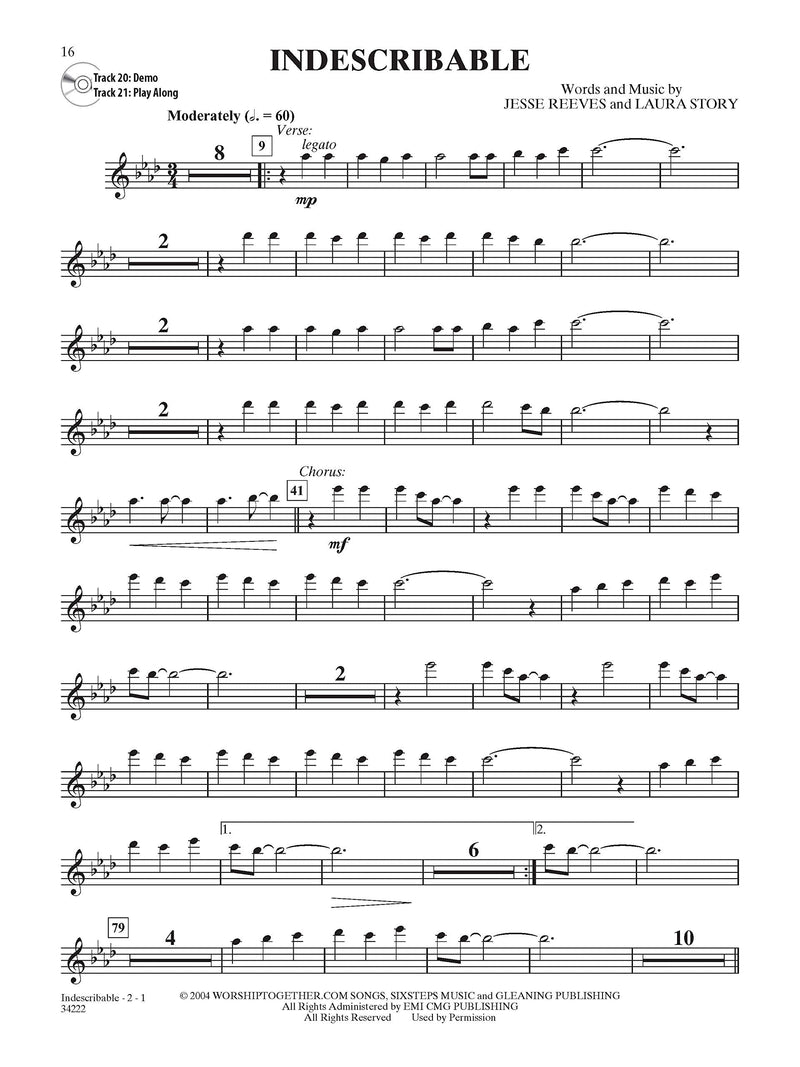 Top Praise & Worship Instrumental Solos: Flute, Book & Online Audio/Software (Top Hits Instrumental Solos Series)