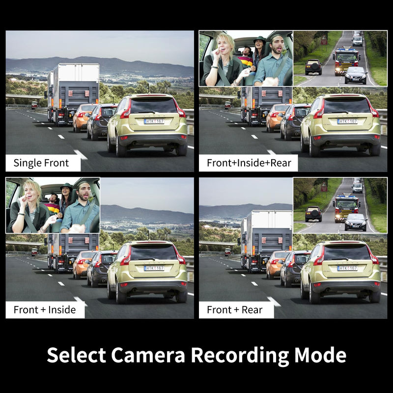 [AUSTRALIA] - 2025 Dash Cam, 3 Channel Dash Cam Front and Rear Inside, Interior Car Camera, 2.5K/1440P Single Fr,Fr+Interior, Front+Rear Dash Camera for Cars Taxi with Night Vision, Parking Monitor 1S Recording 
