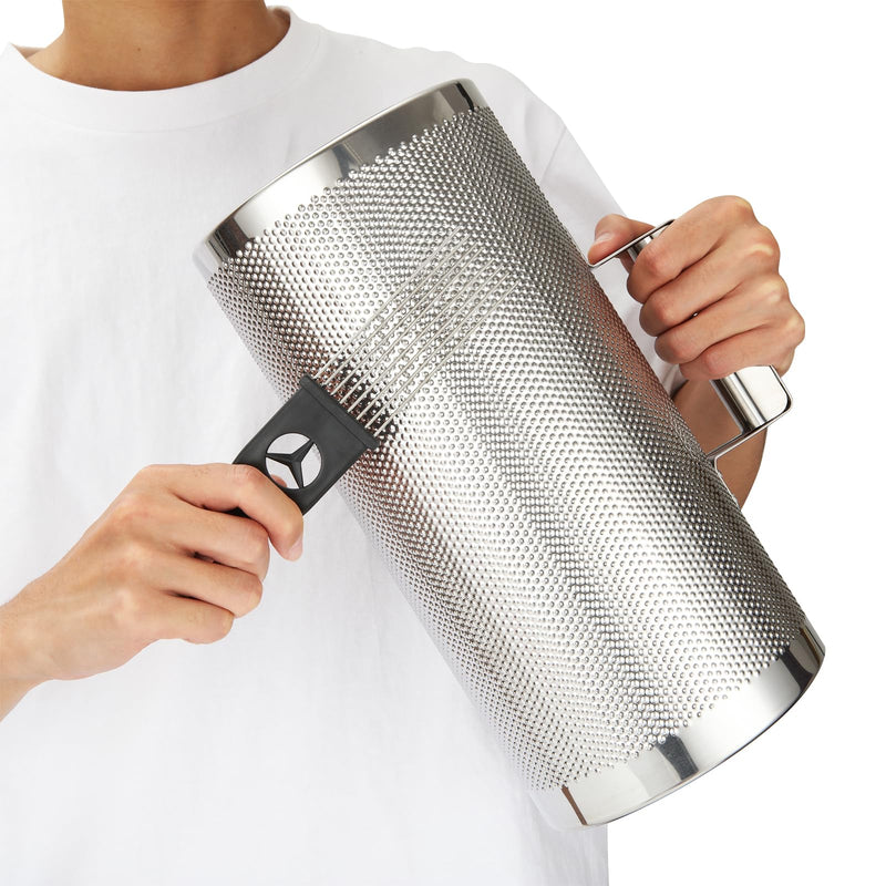 Metal Guiro Instrument, 12" x 6" Stainless Steel Guiro Shaker with Scraper Latin Percussion Instrument Musical Training Tool, Guira Dominicana