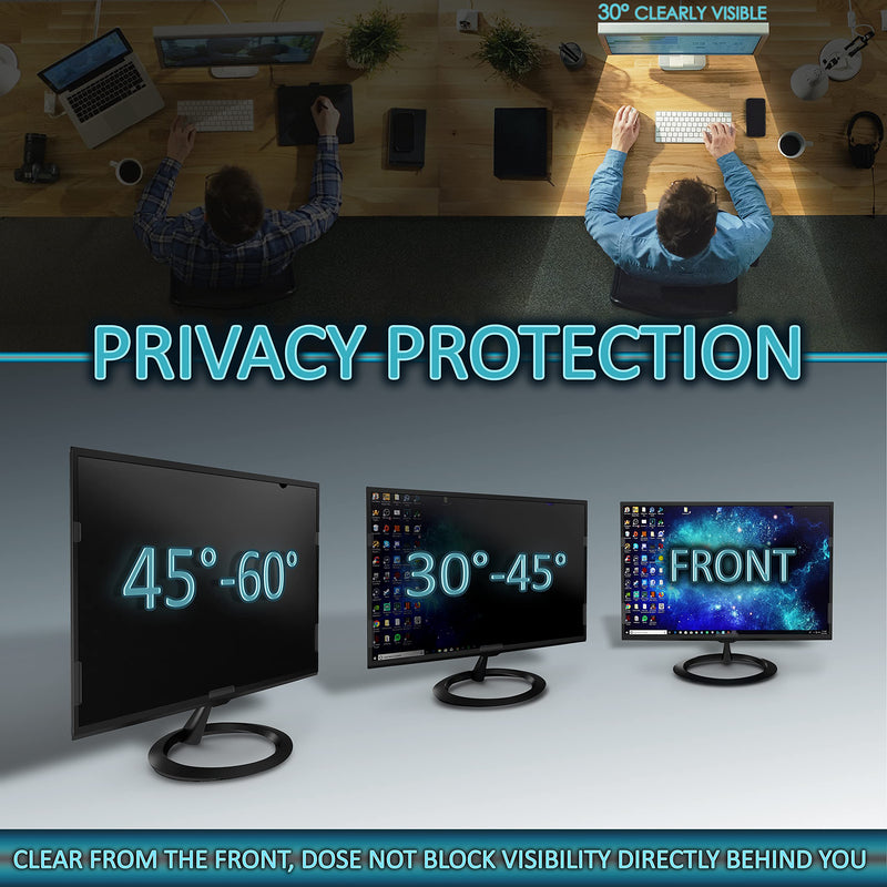 Privacy Screen Filter for 18.5 Inches (Screen Measured Diagonally) Desktop Computer Monitor, Aspect Ratio 16:9 (16.14 inch width x 9.09 inch height) 18.5 inch Privacy Screen Filter