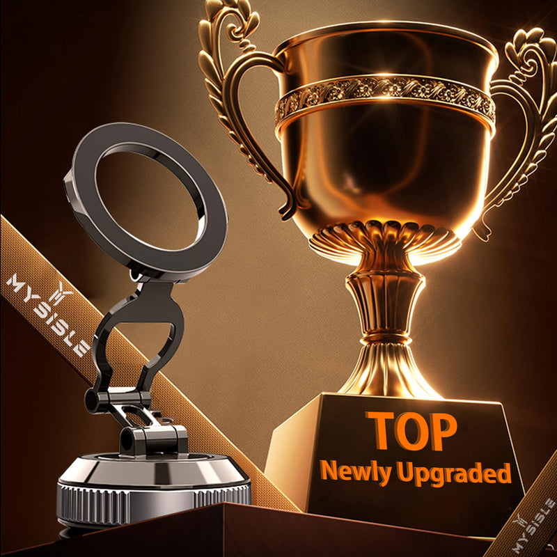 360° Vacuum Magnetic Car Phone Holder | 2800gf Magnet, 90+LBS Suction, Foldable Mount for iPhone 17/16/15/14/13/12 Series