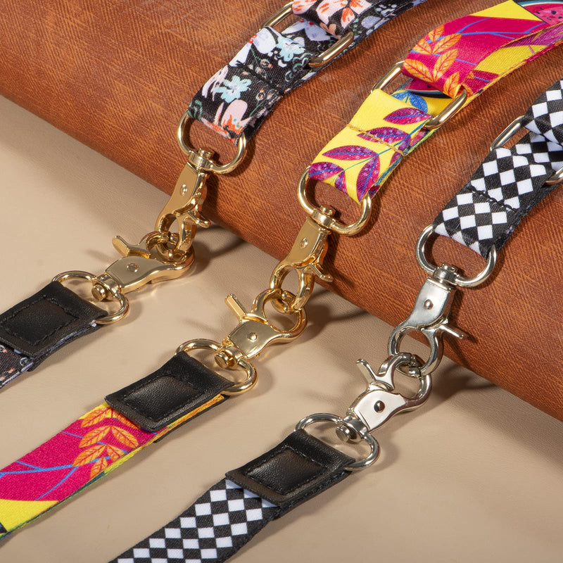 Cell Phone Lanyard, Phone Lanyard Crossbody, Wrist Strap, lanyards for Keys, Universal Adjustable Shoulder Neck Straps for iPhone Case ID Badges 3-pretty Flowers