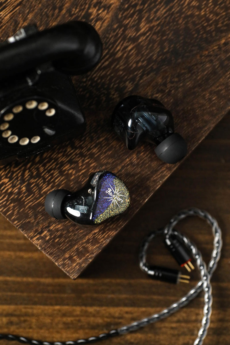 Linsoul Kiwi Ears Forteza in Ear Monitor, 1BA + 2DD HiFi Wired Earbuds | IEMs for Gaming, Three-way Passive Crossover, with Detachable 0.78mm 2Pin IEM Cable for Musicians Audiophiles, Black