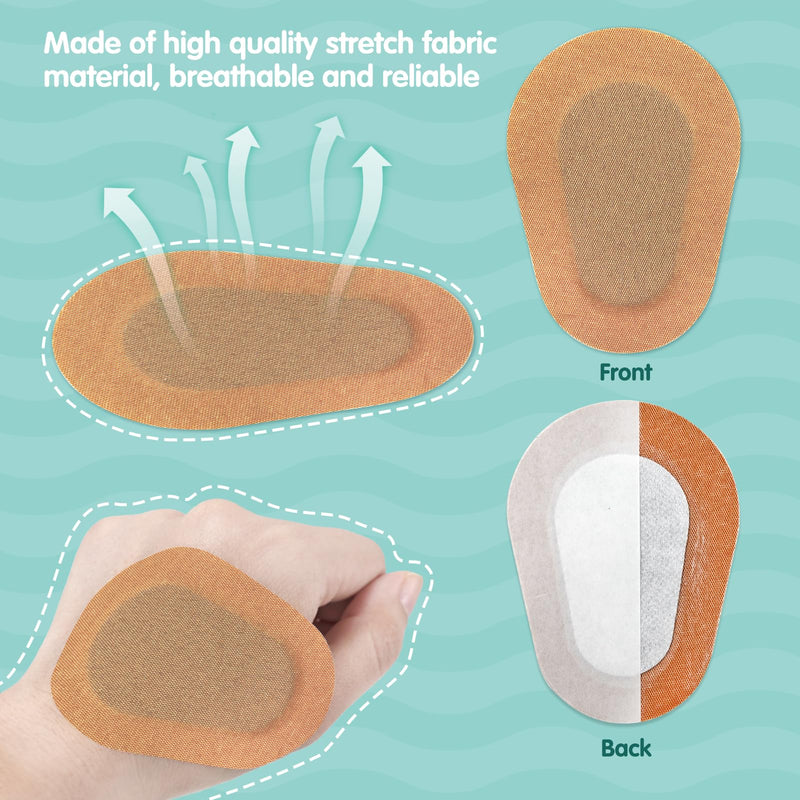Adhesive Eye Patches for Adults Eyepatch Pad for Kid with Lazy Eye Gentle, Beige Skin Tone (40PCS)