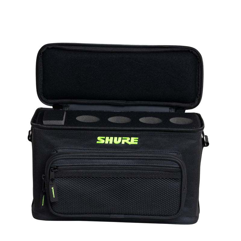 Shure by Gator Padded Microphone Bag that Holds Up to 4 Mics; (SH-MICBAG04) Holds 4 Mics