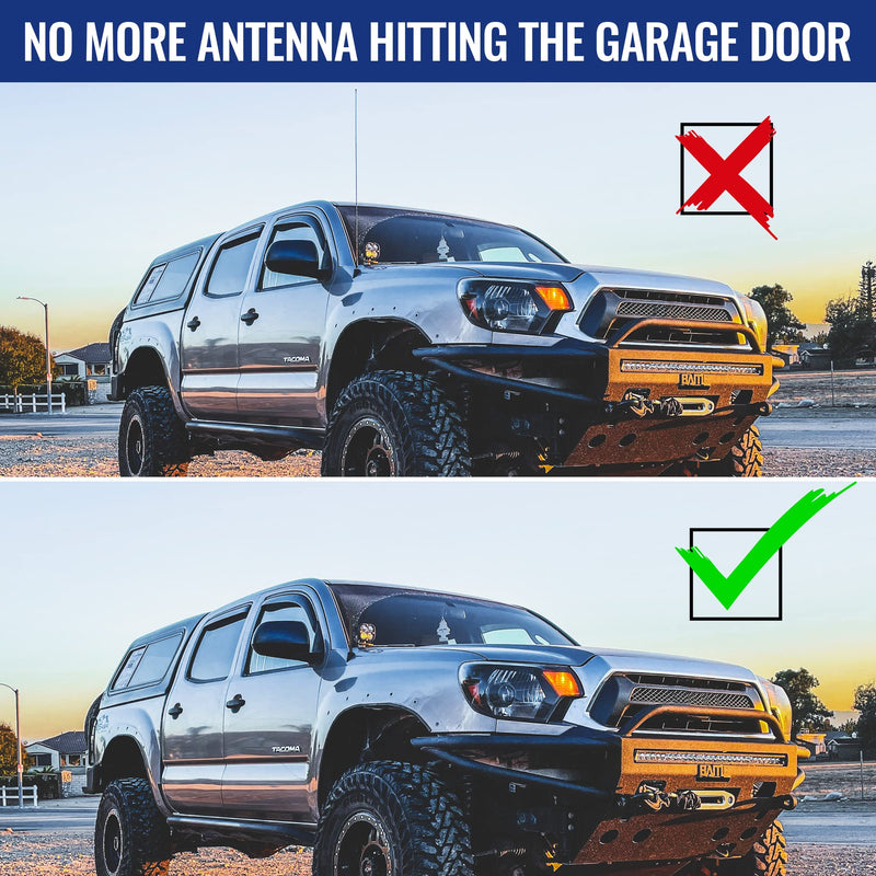 [AUSTRALIA] - KSaAuto 6 3/4 Inch Antenna for 1995-2015 Toyota Tacoma - Flexible Rubber Short Tacoma Antenna for FM AM Reception 