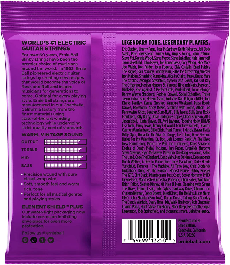 [AUSTRALIA] - Ernie Ball Regular Slinky Classic Pure Nickel Electric Guitar Strings 3-pack, 10-46 Gauge (P03251) Regular (10-46) 