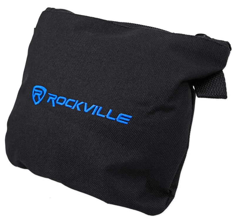 Rockville RSC5B Universal Black DJ Scrim Cloth Cover for X Stand, 360-Degree Coverage, Wrinkle-Resistant, Machine Washable, Perfect for Mobile DJs and Event Performers