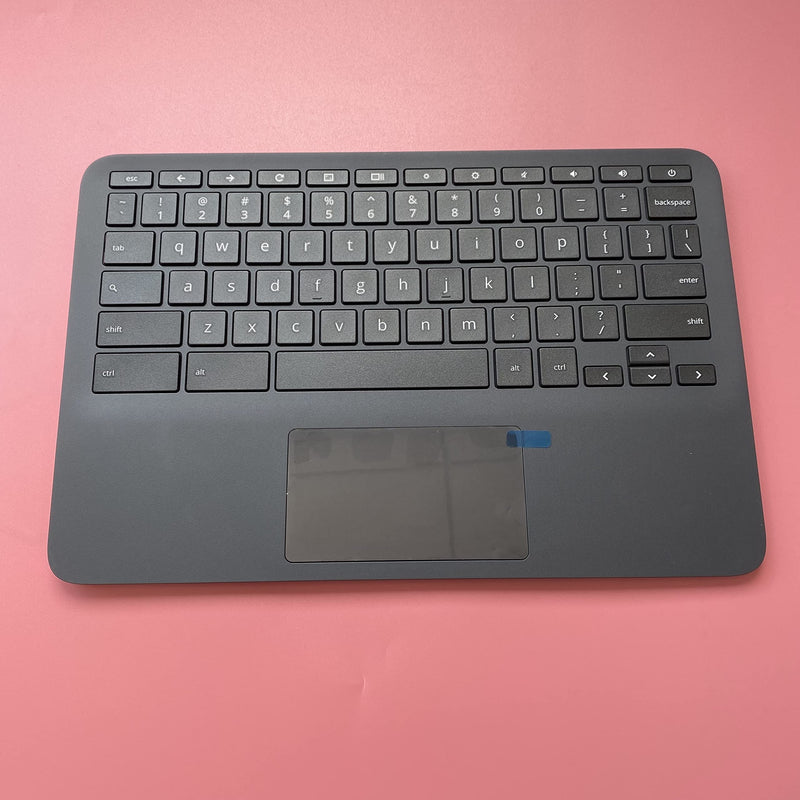 Replacement for HP Chromebook 11 G8 EE Laptop Upper Case Palmrest Keyboard Touchpad Assembly Part L90339-001 Top Cover