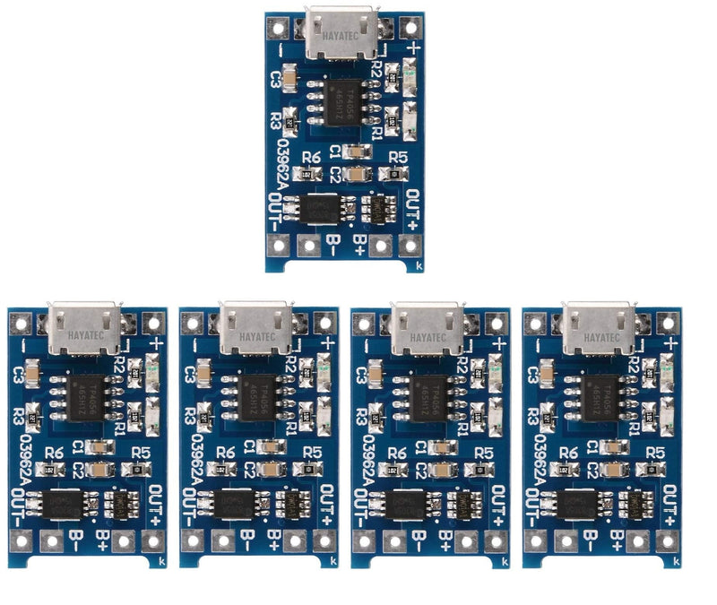 zalati Lithium Battery Charging Module 10pcs 1A Power Input Modules Charging Board with Protection - Micro USB