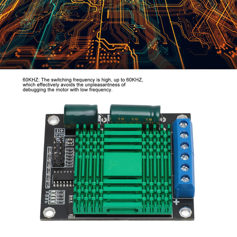 DC Motor Driver, 9V-30V 60A Motor Drive Controller Board Module Double Channel PWM High Performance H Bridge DC Step Module for Industry