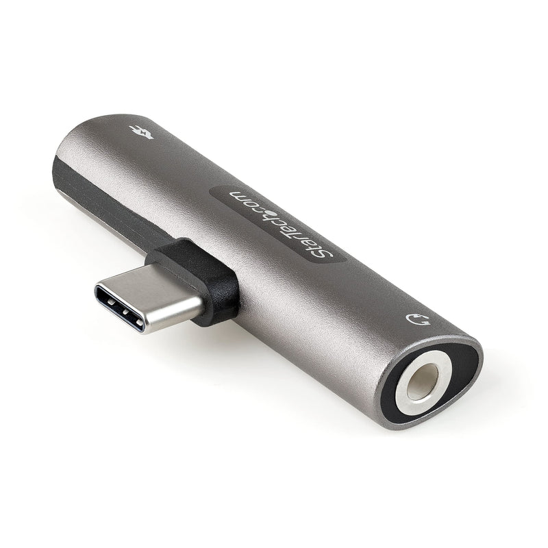 StarTech.com USB C Audio & Charge Adapter - USB-C Audio Adapter w/ 3.5mm TRRS Headphone/Headset Jack and 60W USB Type-C Power Delivery Pass-through Charger - For USB-C Phone/Tablet/Laptop (CDP235APDM) w/ 3.5mm audio + 60W Charge