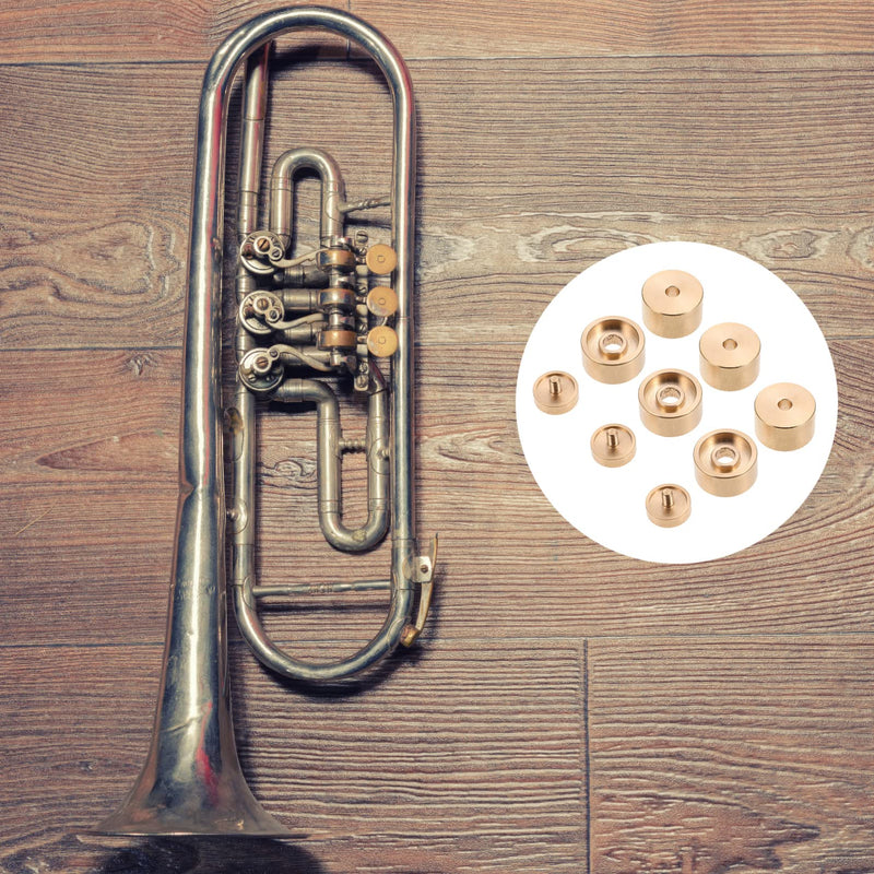 Milisten 1 Set Small upper and lower cover Trumpet Buckle Snap trumpets finger buttons valve screw cap repair tools Button copper washer musical instrument