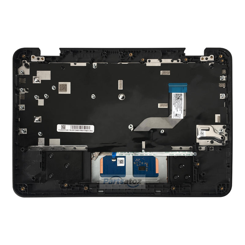 Laptop Palmrest Upper Case Top Cover with US English Keyboard Touchpad Assembly Replacement for Lenovo 100e Chromebook Gen 3 WiFi 82J7 82J8 5M11C94663