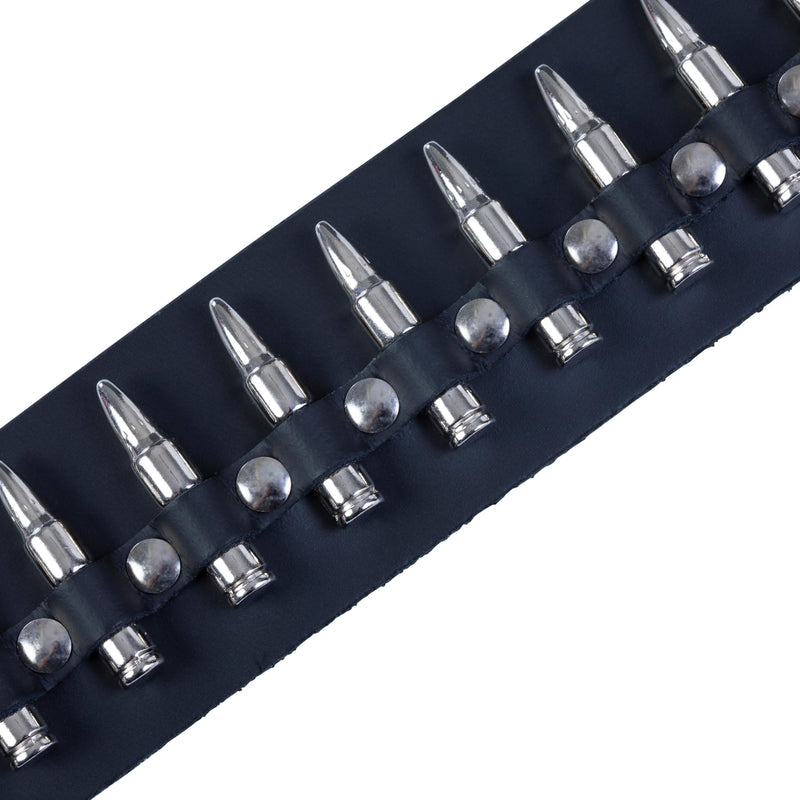 Levy's Leathers 2" Carving Leather Guitar Strap with Bullets,Black 6.3 inches x 7.8 inches x 3.25 inches Black