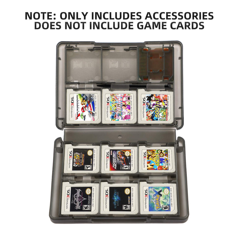3DS Game Holder Card Case, 28-in-1 Game Holder Card Case Compatible with Nintendo NEW 3DS / NEW 3DS XL / 3DS / 3DS XL / DSi / DSi XL / DS / NEW 2DS /NEW 2DS XL / 2DS/ 2DS XL Catridge Storage Box Black