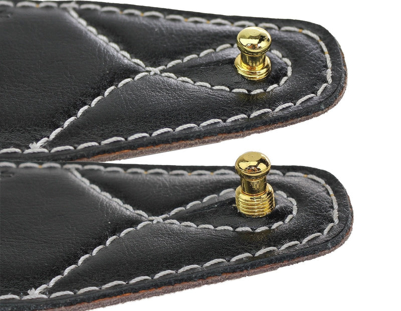 Walker & Williams Gold Extra Long Deep Barrel Strap Locks for Thick Guitar Straps