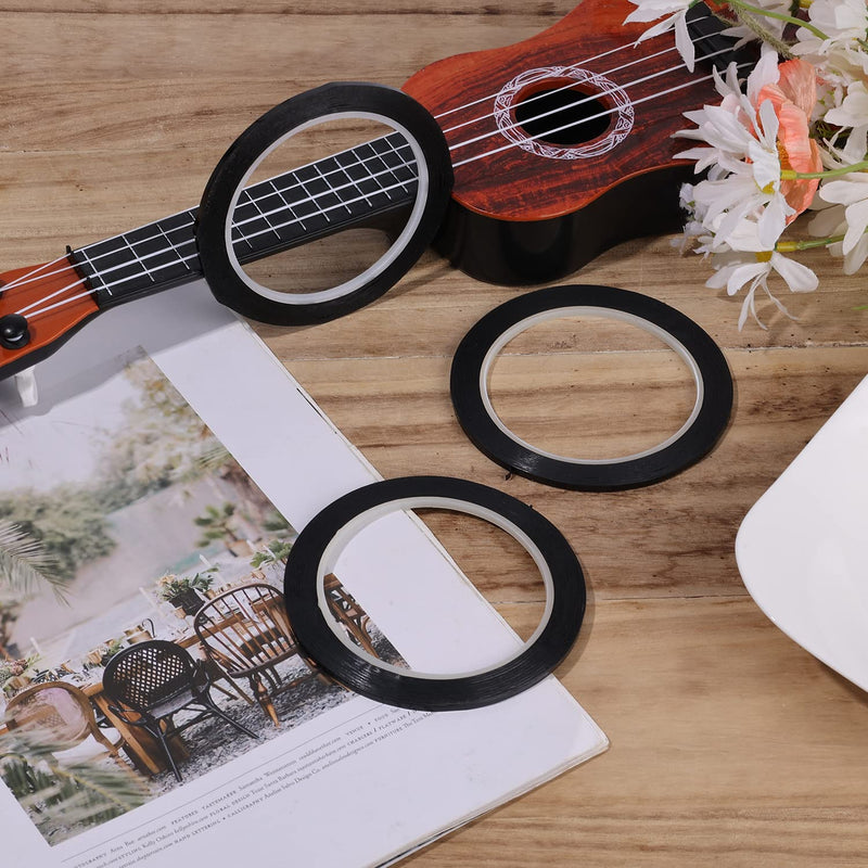 3 Rolls Violin Fingering Tape, 3mm Violin Finger Tape Cello Violin Fingerboard Stickers Finger Guide for Violins & Various Orchestral Instruments Fretboard Note Positions (Black)