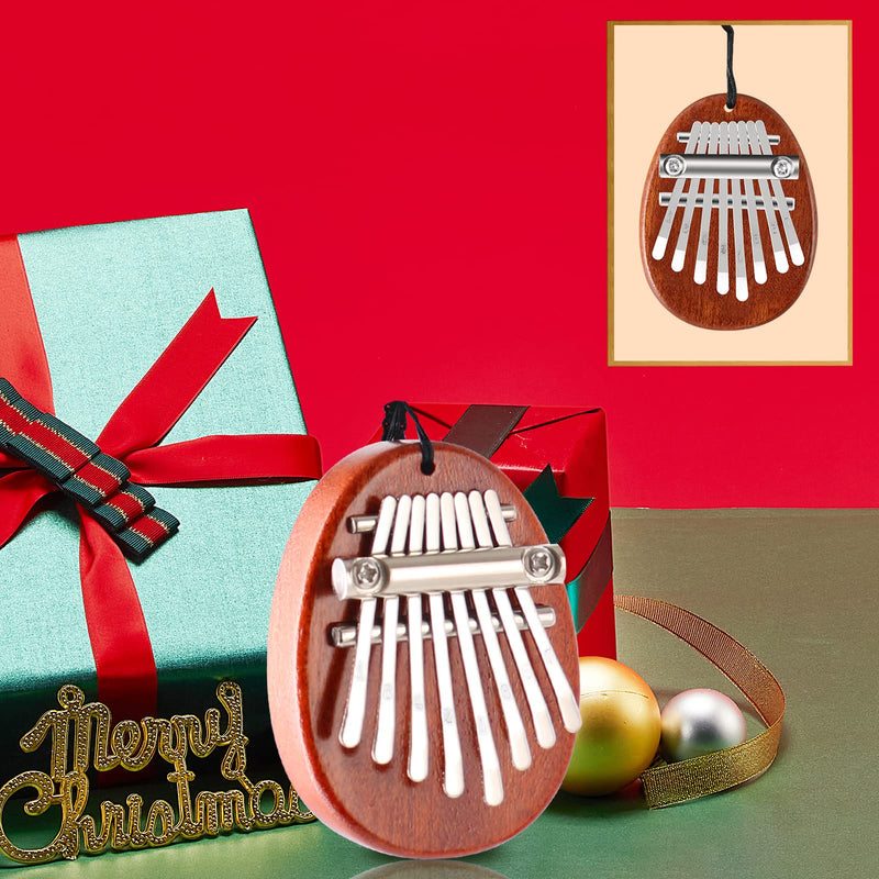 [AUSTRALIA] - EASTROCK 8 Key Mini Kalimba, Finger Thumb Piano with Accessory Pendant Gift, Exquisite Finger Piano Ornaments Christmas Gift for Kid Adult Beginners woodR 