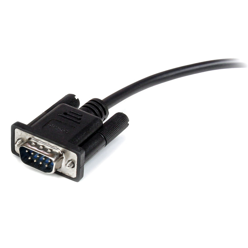 StarTech.com USB to Serial RS232 Adapter & 10 ft Serial Cable Bundle