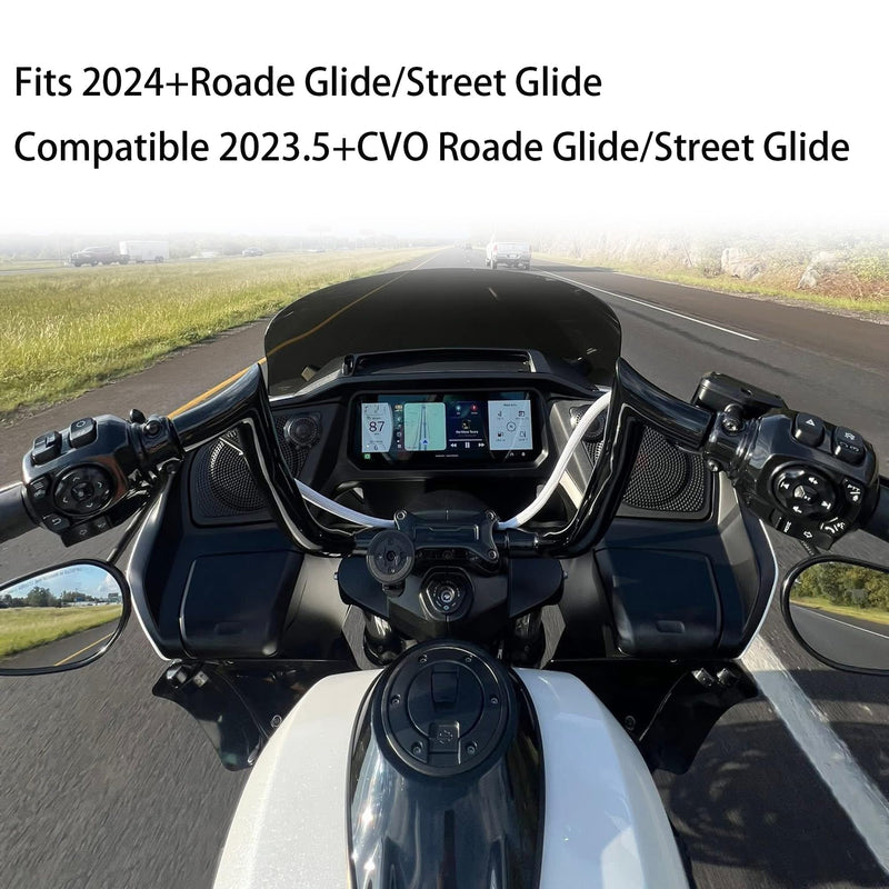2024 Wireless CarPlay Enabler Bypass, Plug and Play Under The Seat for Harley 2023-later CVO Models, 2024-later Street Glide,Road Glide (DC Connector) DC CONNECTOR