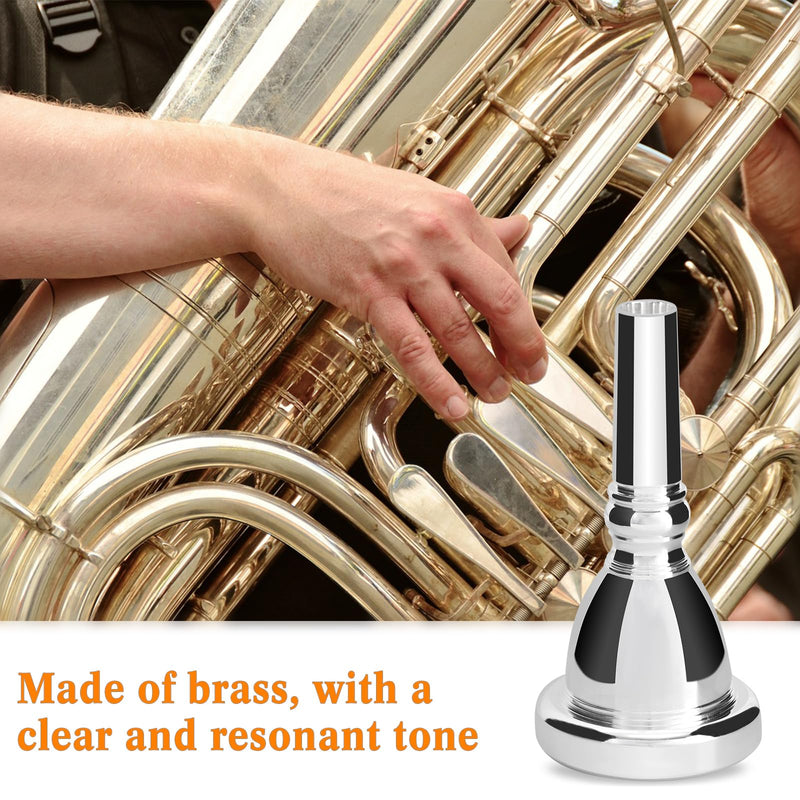 Eastrock Tuba Mouthpiece,Music Mouthpiece,Tuba Player Replacement Tuba Parts，Tuba Mouthpiece Accessories