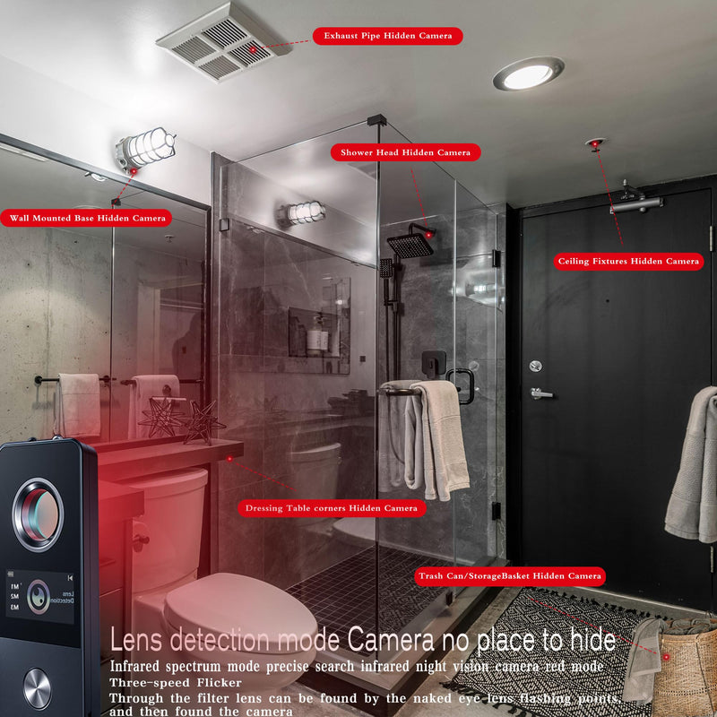 [AUSTRALIA] - Hidden Camera Detector - RF Bug Detector Device for Privacy Protection | Anti-Spy Finder for Travel & Hotels 