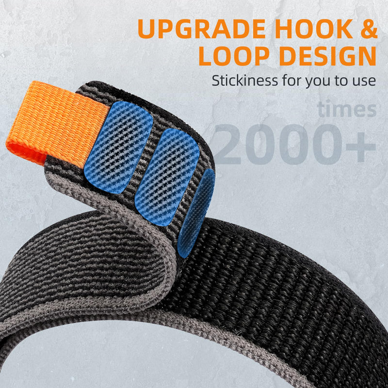 Compatible with Garmin Watch Band, 22mm Quickfit Nylon Replacement Sport Watch Bands Compatible with Garmin Fenix 8 & Tactix 8 AMOLED 47mm/Fenix E/7 Pro/7/6/6 Pro/5/5 Plus/Forerunner 945/965