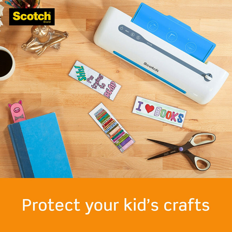Scotch Thermal Laminating Pouches, Clear, Fits Business Card Size (2.3 in x 3.7.) Paper, 20 Pouches