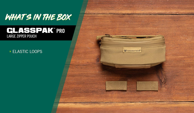 [AUSTRALIA] - Vortex Optics GlassPak Pro Binocular Harness Large Zipper Pouch Attachment 