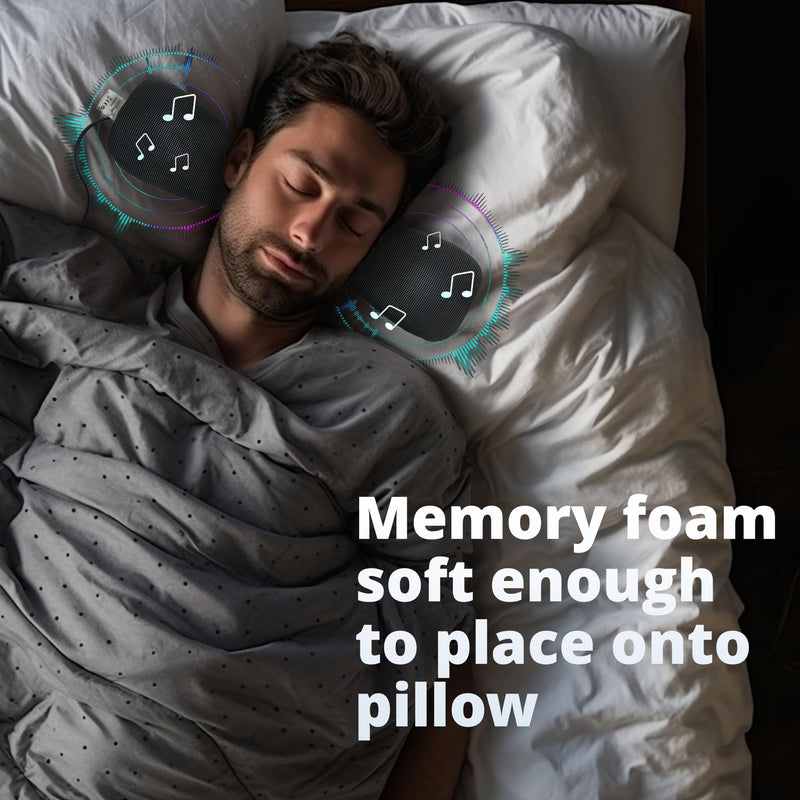 Somnus - Pillow Speaker, White Noise for Insomnia, 𝗟𝗶𝗴𝗵𝘁𝗻𝗶𝗻𝗴 & Aux Support, Volume Control, Rain Sleep Sounds, Audio Books, Sleep Aids Headphones, PS300-L (for iPhone14-6) PS300-L with Lightning adapter