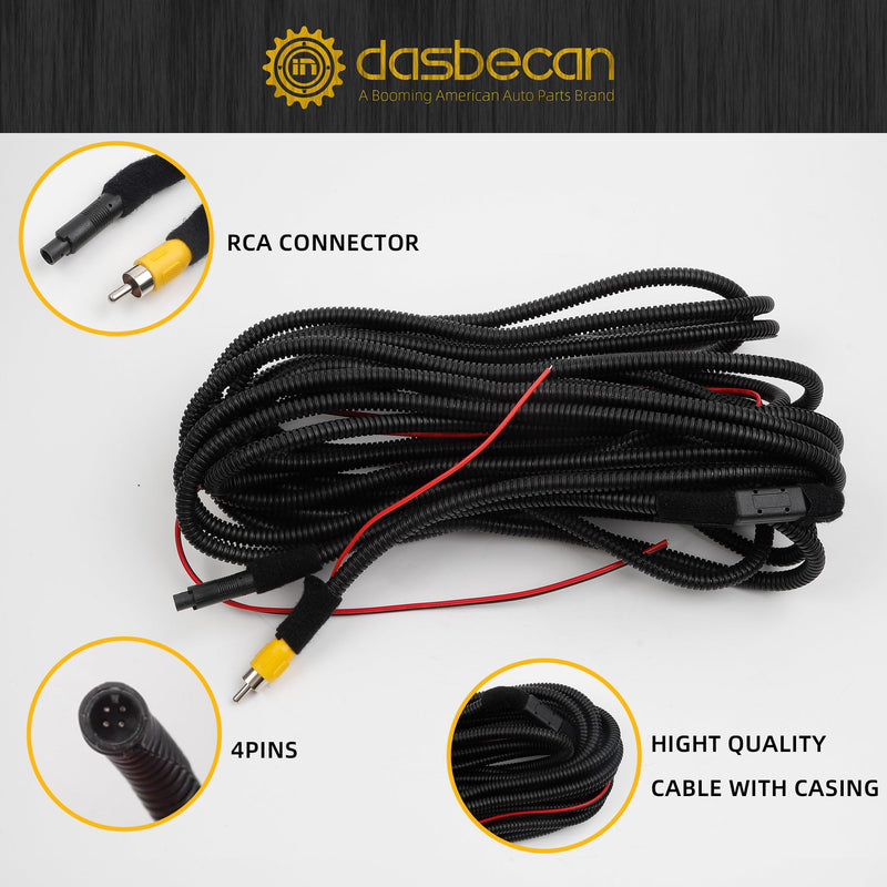Dasbecan Tailgate Handle Backup Camera Compatible with Ford F150 2015-2017 | With Liftgate Latch Handle with Reverse Parking Rearview Camera for F-150 Replace# FL3Z-9943400-BA Fl3z9943400aa