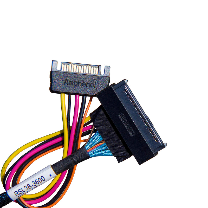 𝐃𝐢𝐋𝐢𝐧𝐤𝐞𝐫 PCIe Gen4 𝐒𝐥𝐢𝐦𝐒𝐀𝐒 4X to 𝐔.𝟐 𝐍𝐕𝐌𝐞 Adapter,𝐒𝐅𝐅-𝟖𝟔𝟓𝟒 38P to 𝐒𝐅𝐅-𝟖𝟔𝟑𝟗 68P Cable with Power, 75CM (Pack of 2) 75CM (Pack of 2)