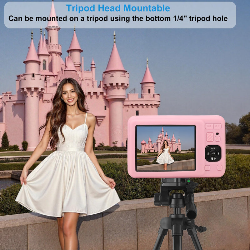 [AUSTRALIA] - Case for Kodak Pixpro Fz55 Digital Camera,Fz55 Case Silicone,for Kodak Pixpro Fz55 Accessories,Soft Protective Camera Cover with Removable Lens Cap Slim Fit Sleeve Anti-Scratch(Pink) Pink 
